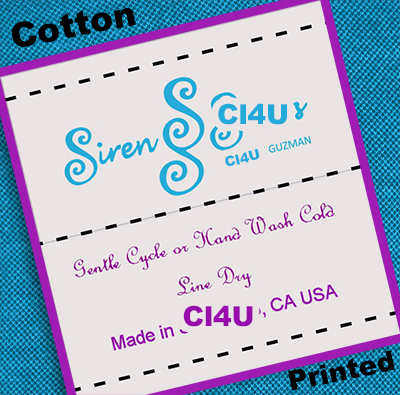 Cotton printed labels
